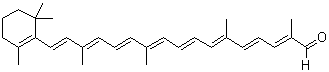 beta-阿朴-8'-胡萝卜醛分子结构 (CAS 1107-26-2)