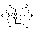 酒石酸氧锑钾分子结构 (CAS 11071-15-1)