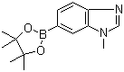 1-甲基-1H-苯并咪唑-6-硼酸频哪醇酯分子结构 (CAS 1107627-01-9)