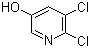 2,3-二氯-5-羟基吡啶分子结构 (CAS 110860-92-9)
