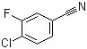 4-氯-3-氟苯腈分子结构 (CAS 110888-15-8)