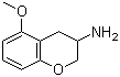 3,4-二氢-5-甲氧基-2H-1-苯并吡喃-3-胺分子结构 (CAS 110927-03-2)
