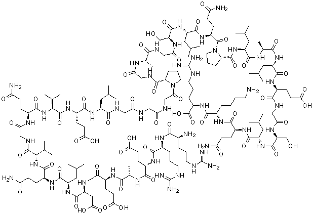 胰岛素原连接肽分子结构 (CAS 11097-48-6)