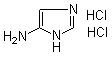 1H-咪唑-5-胺盐酸盐分子结构 (CAS 111005-19-7)
