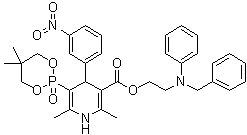 Efonidipine molecular structure (CAS 111011-63-3)