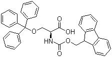 Fmoc-O-trityl-L-serine molecular structure (CAS 111061-56-4)