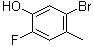 5-溴-2-氟-4-甲基苯酚分子结构 (CAS 1111096-04-8)