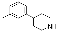 structure of CAS# 111153-83-4, 4-(3-Methylphenyl)piperidine;4-(m-Tolyl)piperidine
