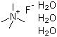 四甲基氟化铵三水合物分子结构 (CAS 111203-44-2)