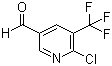 6-Chloro-5-(trifluoromethyl)-3-pyridinecarboxaldehyde molecular structure (CAS 1113049-90-3)