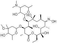 (E)-Erythromycin oxime molecular structure (CAS 111321-02-9)