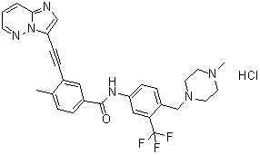 结构式 CAS# 1114544-31-8, 帕纳替尼盐酸盐