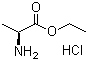 L-丙氨酸乙酯盐酸盐分子结构 (CAS 1115-59-9)