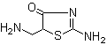 2-氨基-5-氨甲基-4(5H)-噻唑酮分子结构 (CAS 111506-20-8)