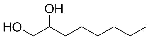 1,2-辛二醇分子结构 (CAS 1117-86-8)