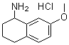 1,2,3,4-四氢-7-甲氧基-1-萘胺盐酸盐分子结构 (CAS 111758-82-8)