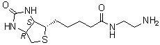 (3aS,4S,6aR)-N-(2-Aminoethyl)hexahydro-2-oxo-1H-thieno[3,4-d]imidazole-4-pentanamide molecular structure (CAS 111790-37-5)