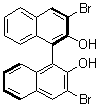 (R)-3,3'-二溴-1,1'-联-2-萘酚分子结构 (CAS 111795-43-8)