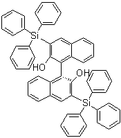 (1R)-3,3'-Bis(triphenylsilyl)[1,1'-binaphthalene]-2,2'-diol molecular structure (CAS 111822-69-6)