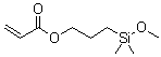 3-(丙烯酰氧基)丙基二甲基甲氧基硅烷分子结构 (CAS 111918-90-2)