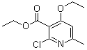 2-Chloro-4-ethoxy-6-methylnicotinic acid ethyl ester molecular structure (CAS 111953-15-2)