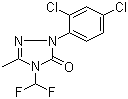 2-(2,4-二氯苯基)-4-(二氟甲基)-2,4-二氢-5-甲基-3H-1,2,4-三唑-3-酮分子结构 (CAS 111992-16-6)