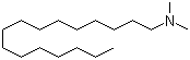 十六烷基二甲基叔胺分子结构 (CAS 112-69-6)