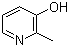 3-羟基-2-甲基吡啶分子结构 (CAS 1121-25-1)