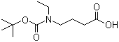 4-[(叔丁氧羰基)乙基氨基]丁酸分子结构 (CAS 1121527-35-2)