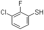3-氯-2-氟苯硫酚分子结构 (CAS 1121585-29-2)