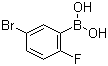 5-溴-2-氟苯硼酸分子结构 (CAS 112204-57-6)
