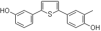 4-[5-(3-Hydroxyphenyl)-2-thienyl]-2-methylphenol molecular structure (CAS 1122660-25-6)