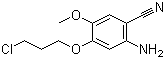 2-氨基-4-(3-氯丙氧基)-5-甲氧基苯甲腈分子结构 (CAS 1122661-16-8)