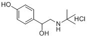 4-[2-(叔-丁基氨基)-1-羟基乙基]苯酚盐酸盐分子结构 (CAS 112337-52-7)