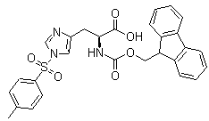 N-[芴甲氧羰基]-1-[(4-甲基苯基)磺酰基]-L-组氨酸分子结构 (CAS 112380-10-6)