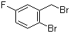 结构式 CAS# 112399-50-5, 2-溴-5-氟溴苄; 2-溴-5-氟苯甲基溴