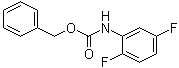 (2,4-二氟苯基)氨基甲酸苄酯分子结构 (CAS 112434-18-1)