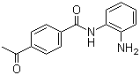 4-乙酰氨基-N-(2'-氨基苯基)-苯甲酰胺分子结构 (CAS 112522-64-2)