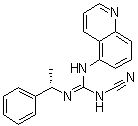 N-氰基-N''-[(1S)-1-苯基乙基]-N'-5-喹啉基胍分子结构 (CAS 1125758-85-1)