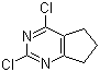 2,4-二氯-6,7-二氢-5H-环戊并嘧啶分子结构 (CAS 1127-85-1)