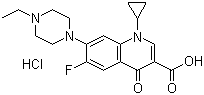 盐酸恩诺沙星分子结构 (CAS 112732-17-9)