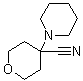 四氢-4-(1-哌啶基)-2H-吡喃-4-甲腈分子结构 (CAS 112799-19-6)