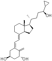 (1alpha,3beta,5Z,7E,24S)-24-Cyclopropyl-9,10-secochola-5,7,10(19)-triene-1,3,24-triol molecular structure (CAS 112849-14-6)