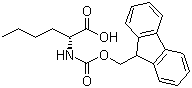 Fmoc-D-正亮氨酸分子结构 (CAS 112883-41-7)