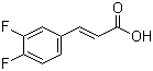 3,4-二氟肉桂酸分子结构 (CAS 112897-97-9)