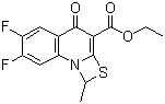 Ethyl 6,7-difluoro-1-methyl-4-oxo-4H-[1,3]thiazeto[3,2-a]quinoline-3-carboxylate molecular structure (CAS 113046-72-3)