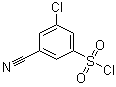 3-氯-5-氰基苯磺酰氯分子结构 (CAS 1131397-77-7)