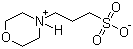 structure of CAS# 1132-61-2, 3-Morpholinopropanesulfonic acid;3-(N-Morpholino)propanesulfonic acid; 4-Morpholinepropanesulfonic acid; MOPS