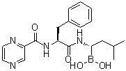 B-[(1S)-3-甲基-1-[[(2S)-1-氧代-3-苯基-2-[(2-吡嗪基羰基)氨基]丙基]氨基]丁基]硼酸分子结构 (CAS 1132709-14-8)