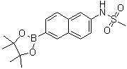 N-[6-(4,4,5,5-Tetramethyl-1,3,2-dioxaborolan-2-yl)naphthalen-2-yl]methanesulfonamide molecular structure (CAS 1132940-88-5)